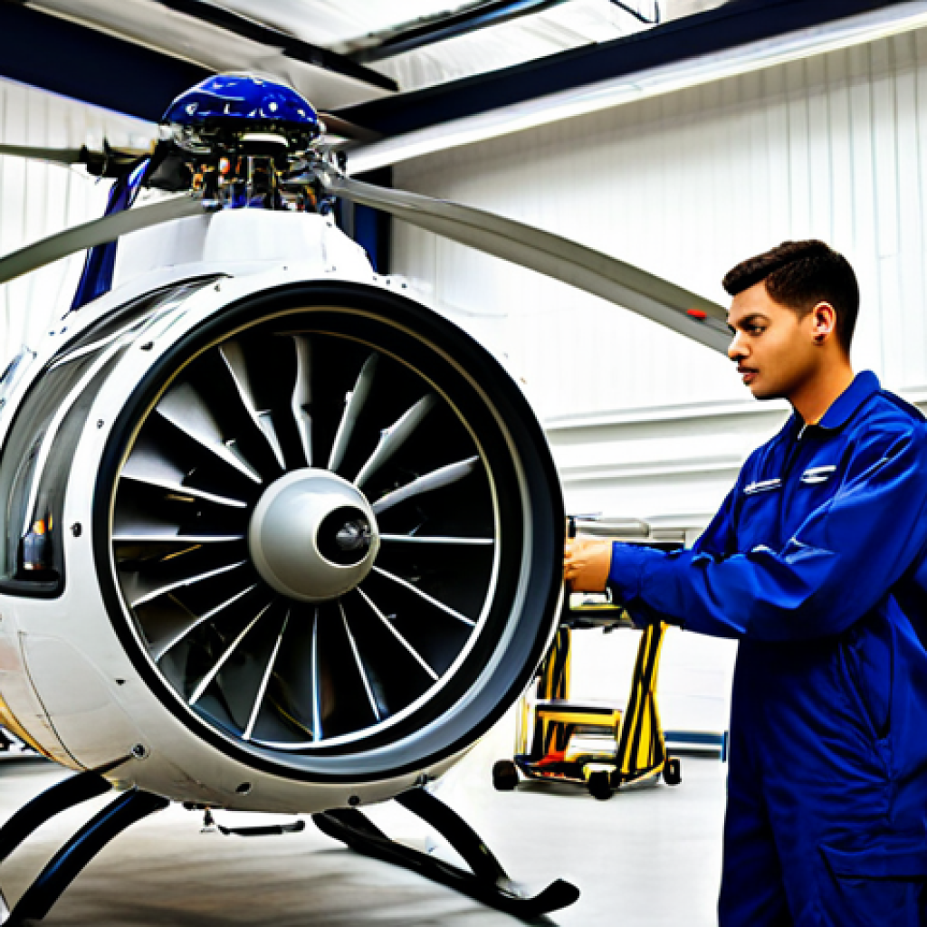 항공정비사가 추천하는 실습 기관 - Aviation Maintenance Training Facility**
"Interior of a modern aviation maintenance training facili...